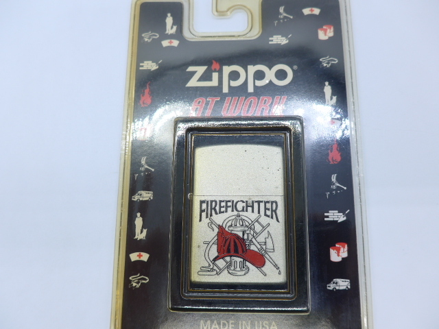 ☆ジッポ☆ #20880 ZIPPO/zippo/ジッポ AT WORK【FIRE FIGHTER】未開封品 着火未確認品_画像2