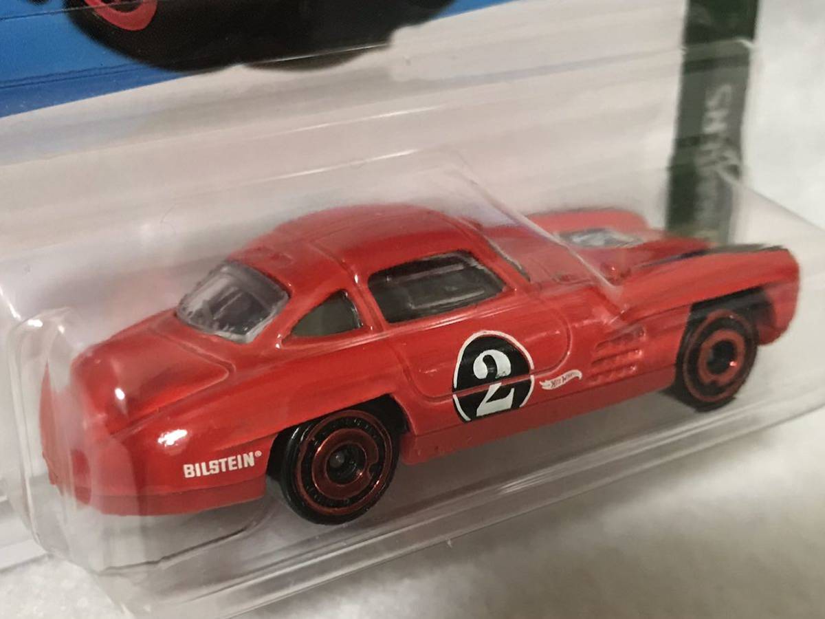 即決 ホットウィール MERCEDES BENZ 300 SL 赤 HotWheels メルセデス ベンツ 300SL RETRO RACERS ビルシュタイン BILSTEIN 未開封_画像4