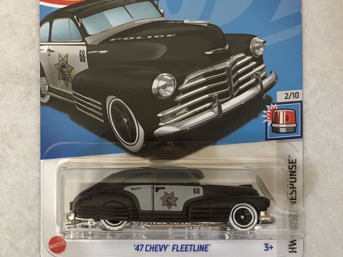 トレジャーハント 即決 ホットウィール ’47 CHEVY FLEETLINE 黒 HotWheels TH シェビー フリートライン HW FIRST RESPONSE POLICE 警察_画像1