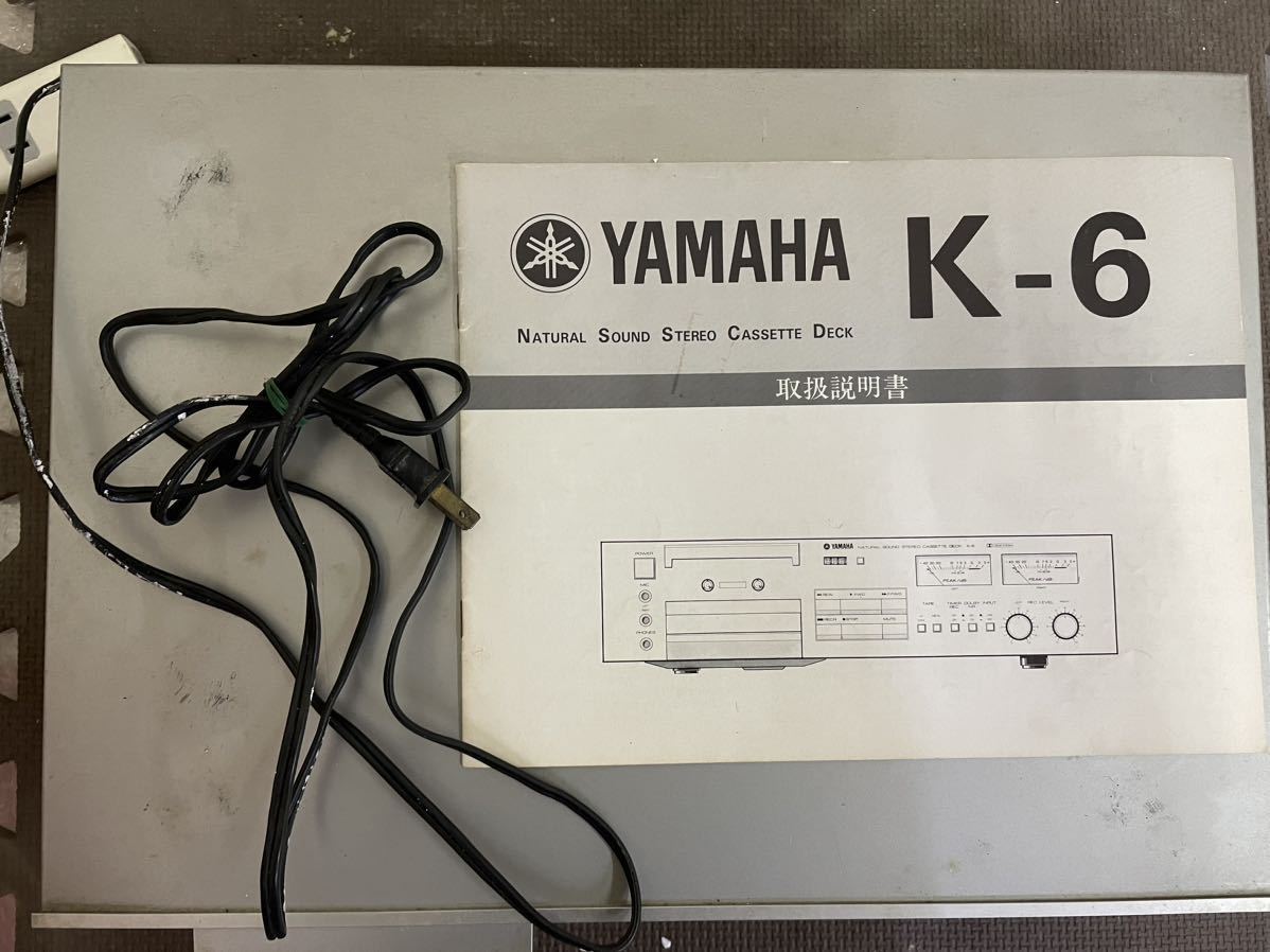 YAMAHA K-6 ニードルメーター搭載スタイリッシュカセットデッキ_画像4