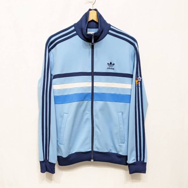 00s adidas アディダス トラックジャケット 184843 AGC002 ジャージ ブルー ATP 万国旗タグ 復刻 05年製 サイズL ESPANA82 スペイン_画像1