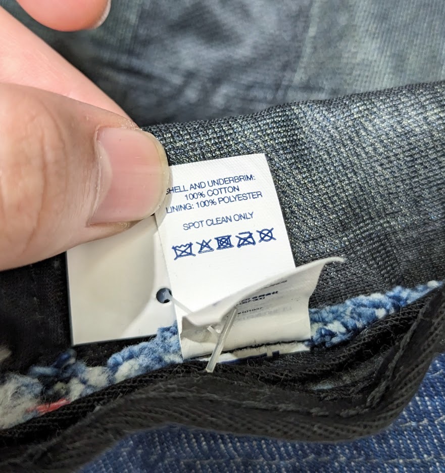 ∀ 美品 23SS SUPREME シュプリーム Frayed Patchwork Denim Crusher フレイド パッチワーク デニム クラッシャー ハット インディゴ_画像8