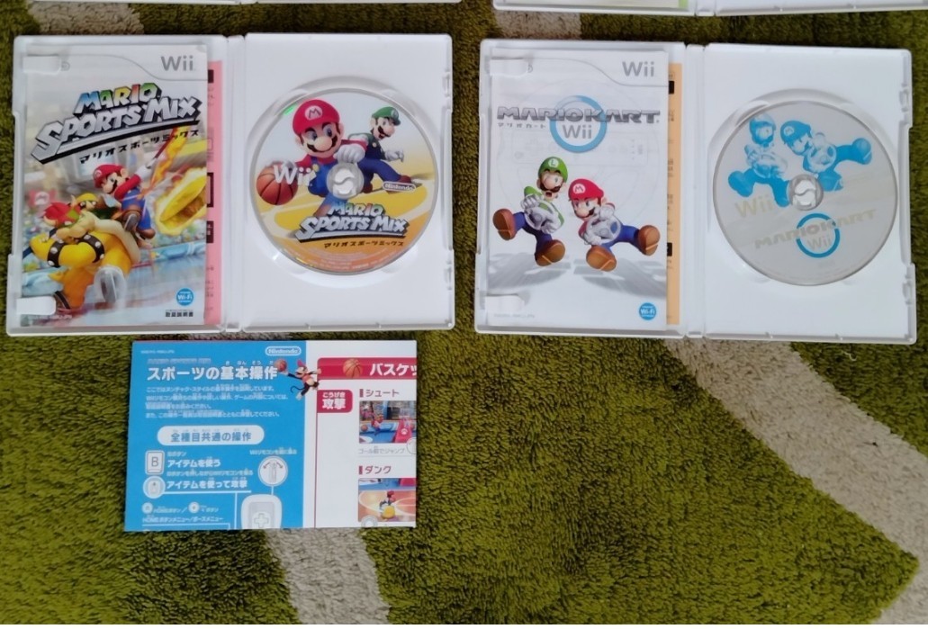 ☆超美品☆任天堂 Wiiソフト 2本セット『マリオスポーツミックス＋マリオカートWii』　※Nintendo　～送料無料～