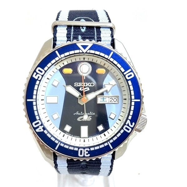 セイコー 5スポーツ スーパーカブ コラボレーション SBSA237 7500本限定 自動巻 時計 腕時計 メンズ 美品☆0324