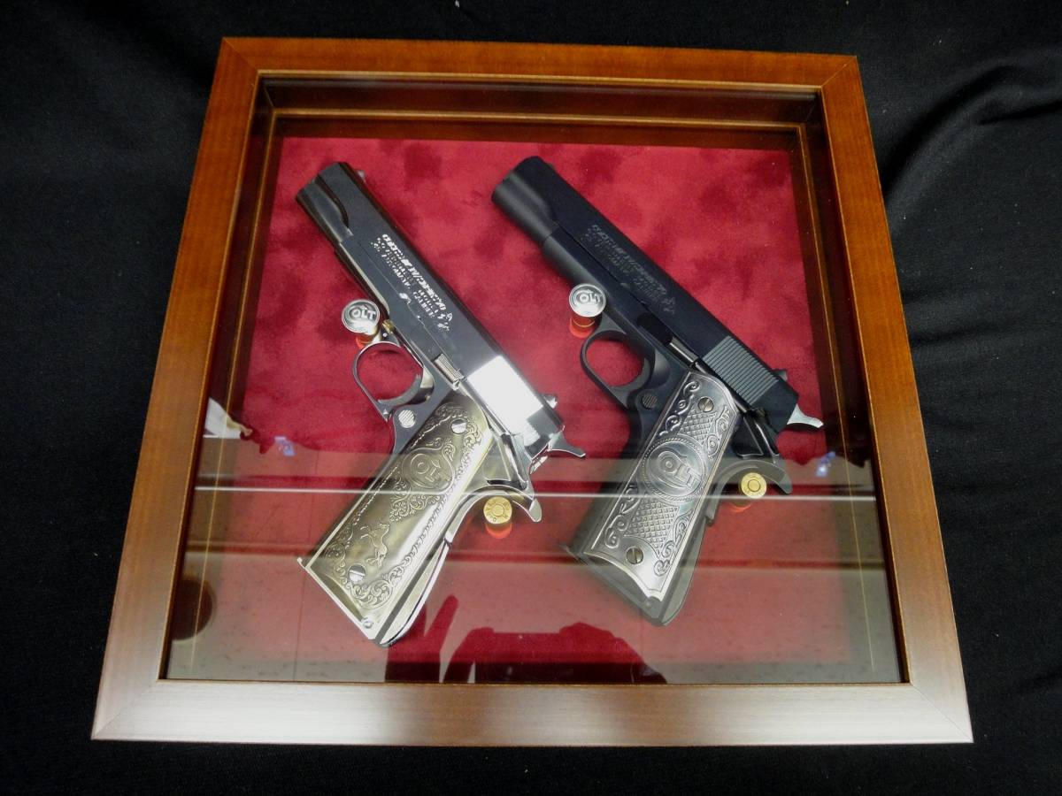 1911 2丁用 ディスプレイ型 木製 コレクション ケース GM45 ガバメント