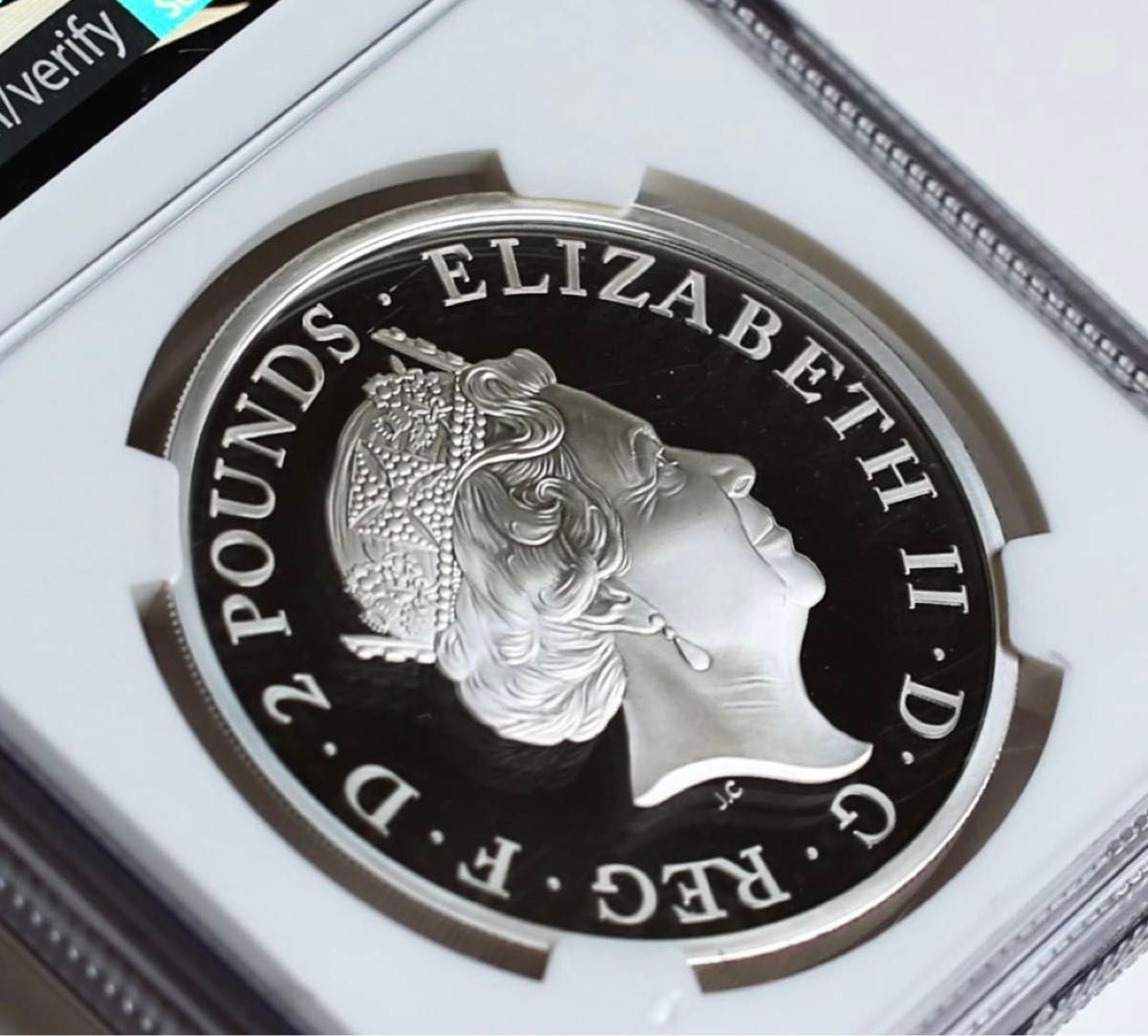 準最高鑑定2020年ホワイトライオン クイーンズビースト イギリス PF69UCAM 初期150枚２ポンドNGCロイヤルミント銀貨