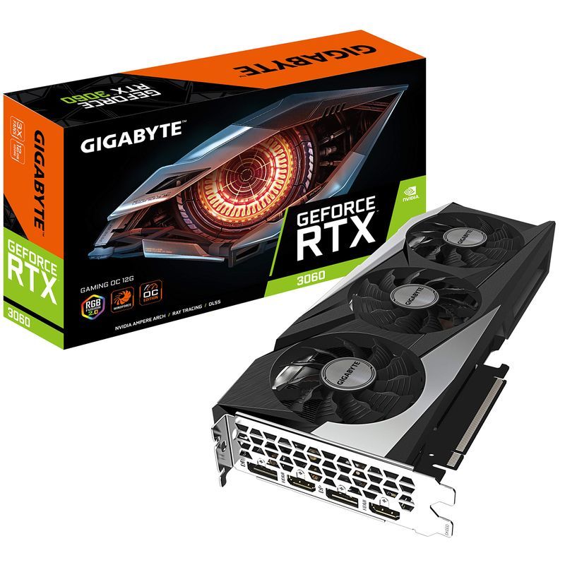 GIGABYTE ゲーミング GeForce RTX 3060 12GB GDDR6 PCI Express 4.0 ATX ビデオカード_画像1