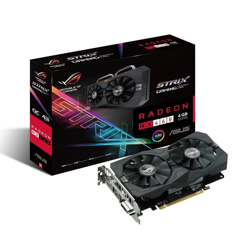 ASUSTek R.O.G. STRIXシリーズ AMD Radeon RX460搭載ビデオカード STRIX-RX460-O4G-GAMI_画像1