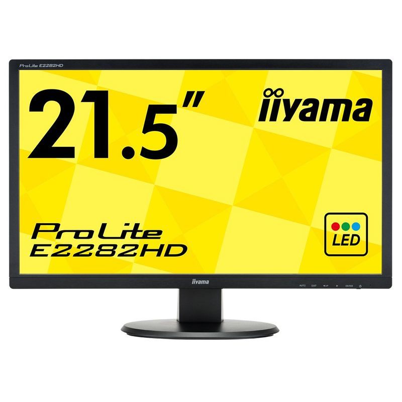 iiyama モニター ディスプレイ E2282HD-B1 (21.5インチ/フルHD/TN/D-sub,DVI-D/3年保証)_画像1