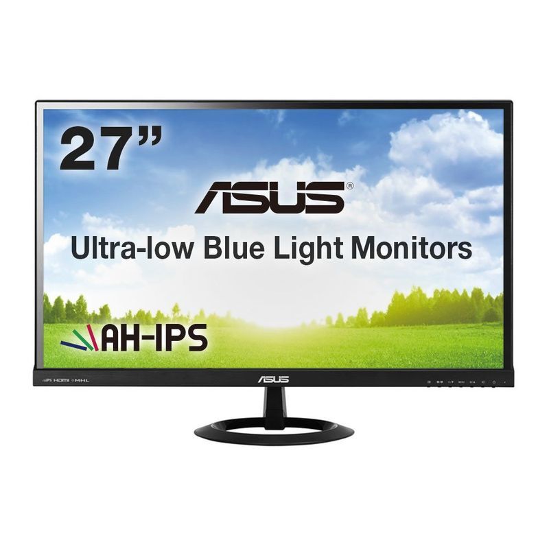 ASUS 27型フルHDディスプレイ ( AH-IPS / 広視野角178° / ブルーライト低減 / HDMI×2,D-sub×1 / ス_画像1