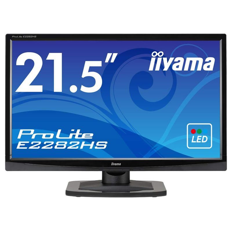 iiyama モニター ディスプレイ E2282HS-GB1 (21.5インチ/フルHD/TN/HDMI,D-sub,DVI-D/3年保証)_画像1