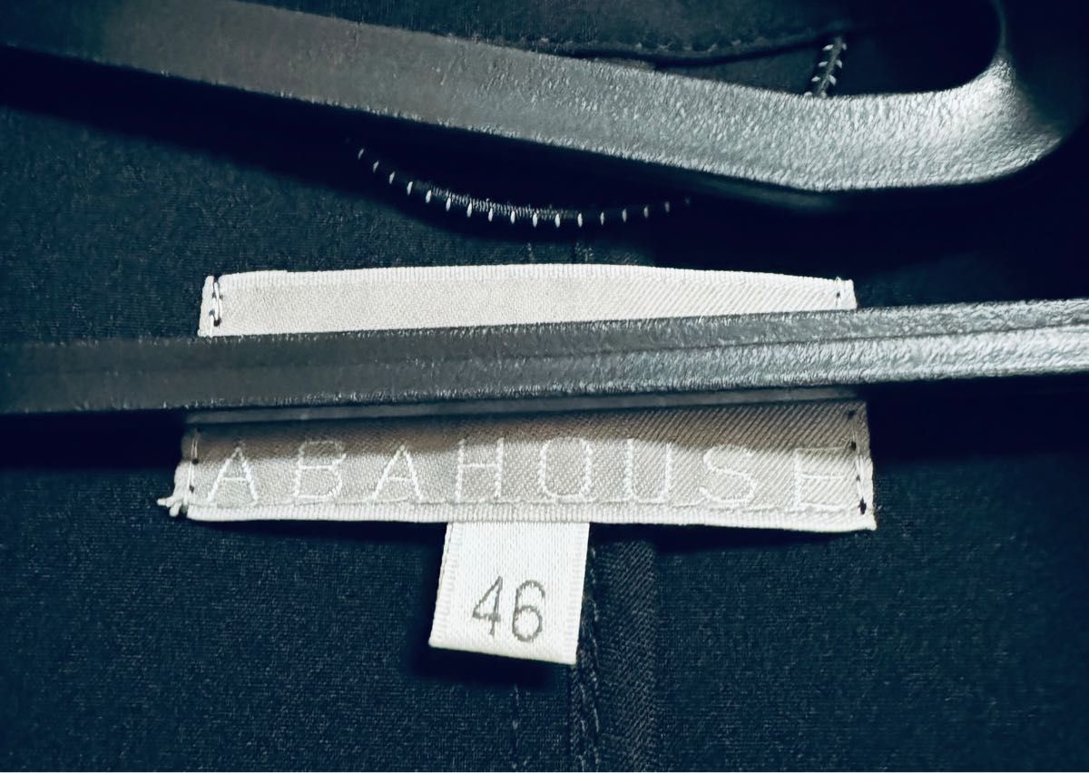 【新品】ABAHOUSE GRAY アバハウスグレイ【360°ストレッチ】チェスターコート Mサイズ ブラック BLACK 黒