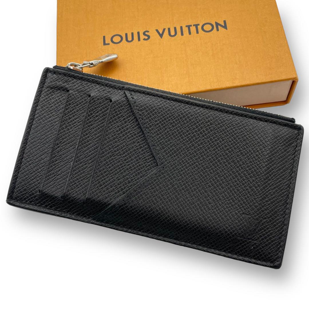 LOUIS VUITTON ルイヴィトン コインカードホルダー フラグメントケース タイガ ブラック系 カードケース 小銭入れ コインケース