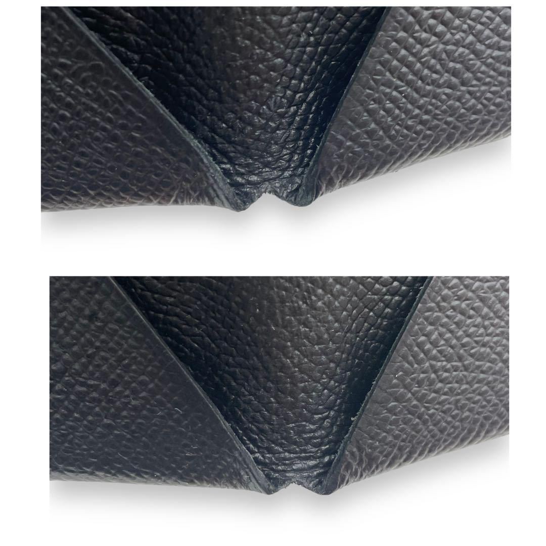 HERMES エルメス カルヴィ カードケース ブラック系 名刺入れ HERMES エルメス カルヴィ カードケース ブラック系 名刺入れ