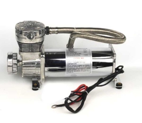 AK017: air compressor 480c 200psi 3/8 1/4 12v air suspension plating black 