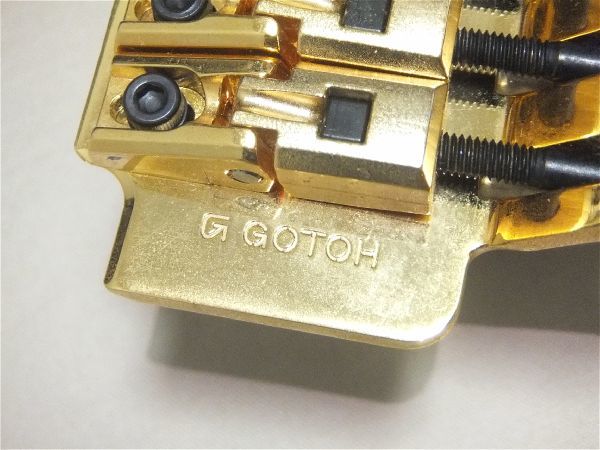 日本製 GOTOH ゴトー GE1996T GG Floyd Rose フロイドローズ ブリッジ トレモロユニット ゴールド 金_画像2