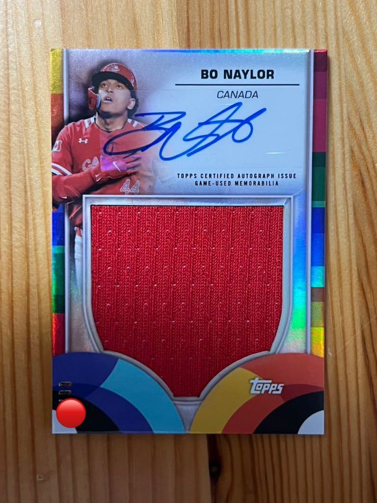 99枚限定 ボー・ネイラー 2023 Topps World Baseball Classic Bo Naylor Relic Auto 直筆サイン ジャージーレリック WBC Canada カナダ_画像1