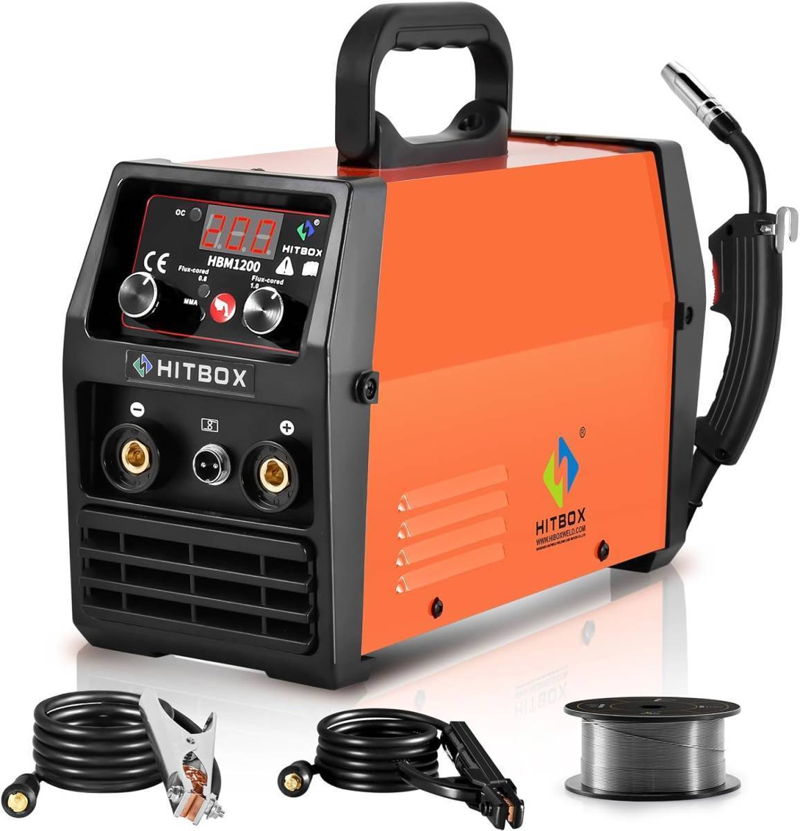 HBM1200(分離型トーチ)) 溶接機 100V 半自動 ノンガス 120A HBM1200(分離型トーチ)) 溶接機 100V 半自動 ノンガス 120A