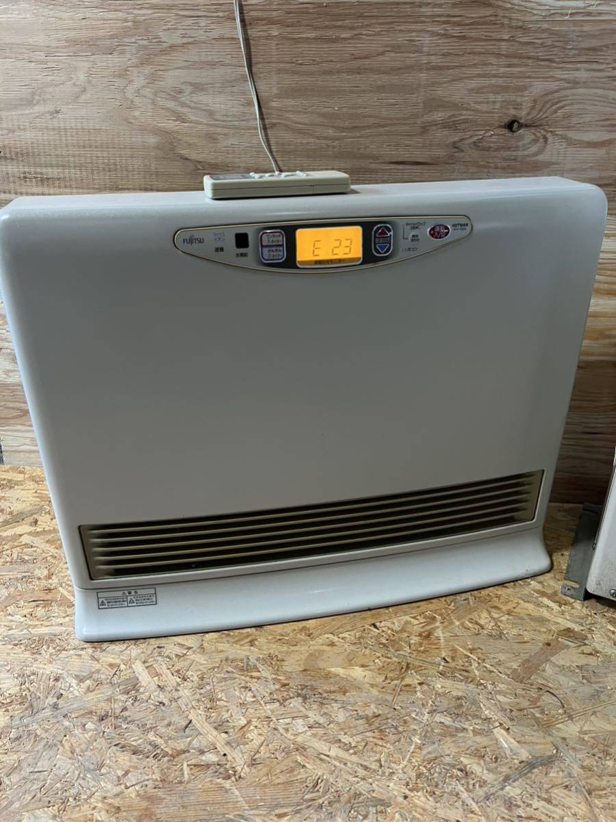  Fujitsu Fujitsu hot water room heater fan navy blue bktaKH-60N-W 2005 year outdoors machine (KB-64NS). interior machine set electrification verification only present condition goods 