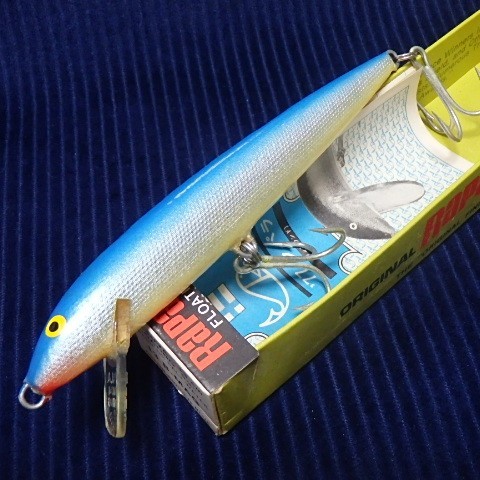 奥義！ 1977年 オールド ラパラ F-13MAG フローティングマグナム RARE! OLD RAPALA FLOATING MAGNUM F-13MAG BLUE_画像3