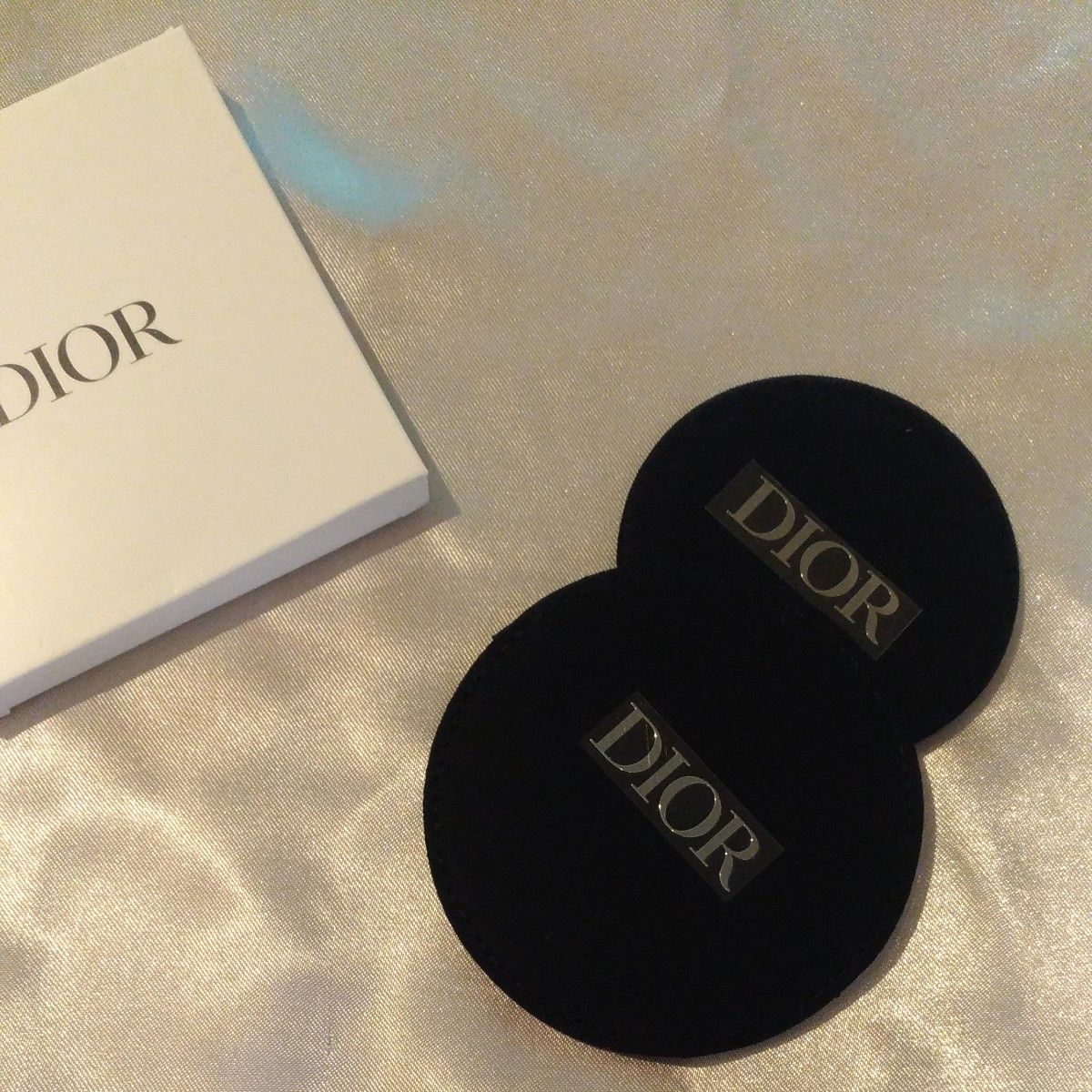 Dior ハンドミラー ケース付き ラウンド 巾着袋付き ノベルティ