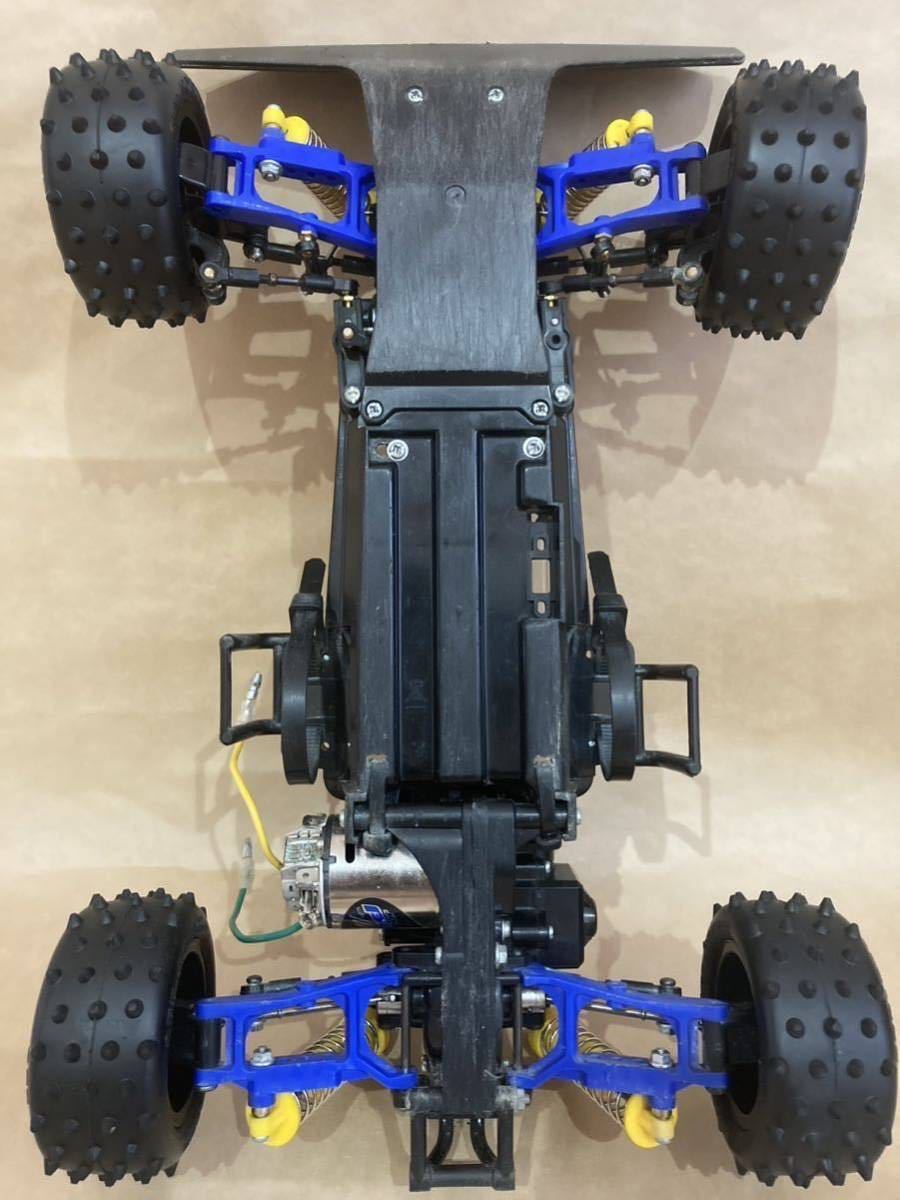 送料無料☆中古 タミヤ 1/10電動RC 4WDレーシングバギー ファイヤードラゴン(2020)☆GTチューンモーター付☆新品ボディ&タイヤ&ホイール_画像6