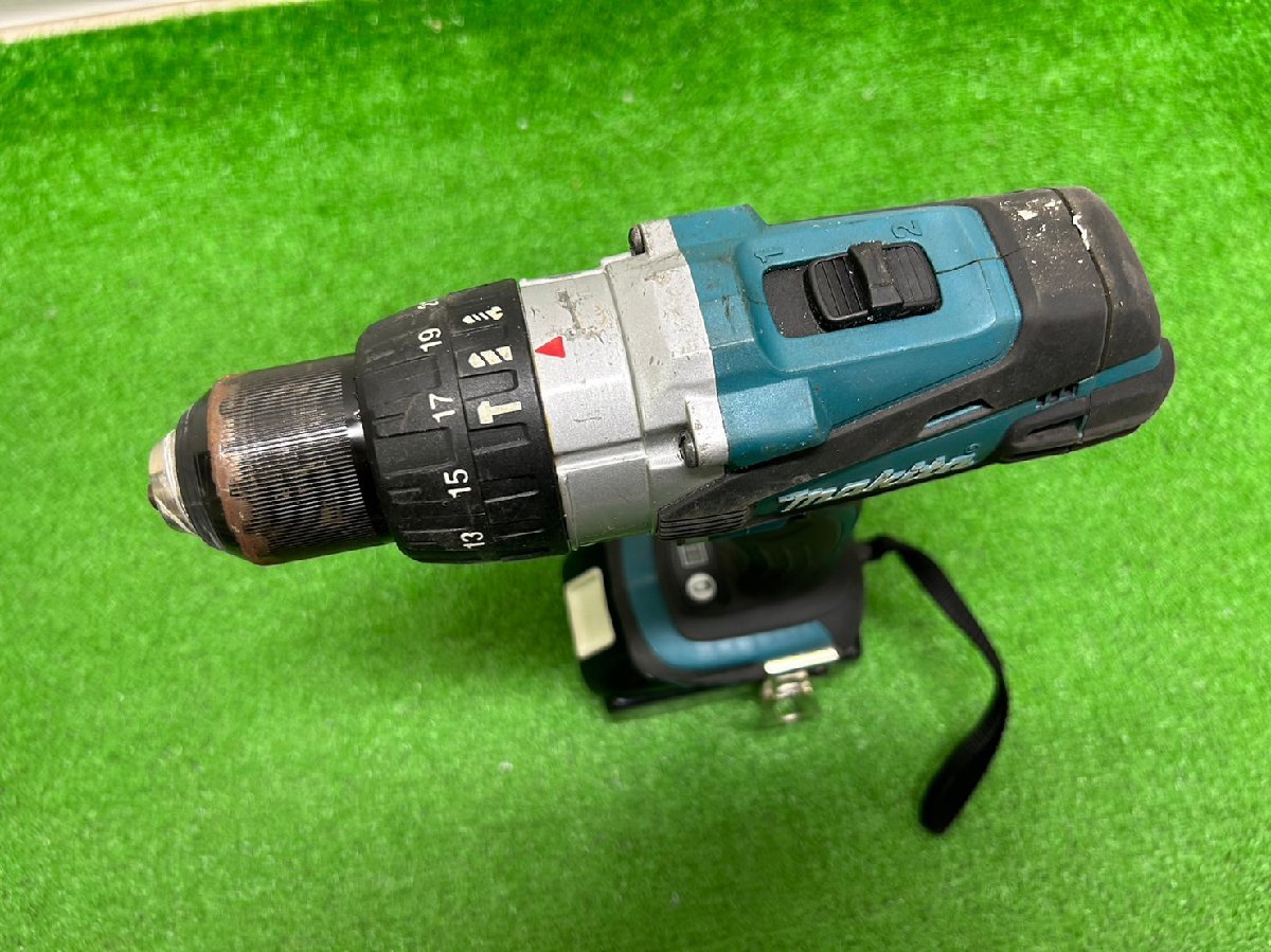 【中古品】『1-316』makita マキタ HP458DRGX 18V振動ドライバドリル6.0Ahスライド式バッテリ2個付セット_画像6