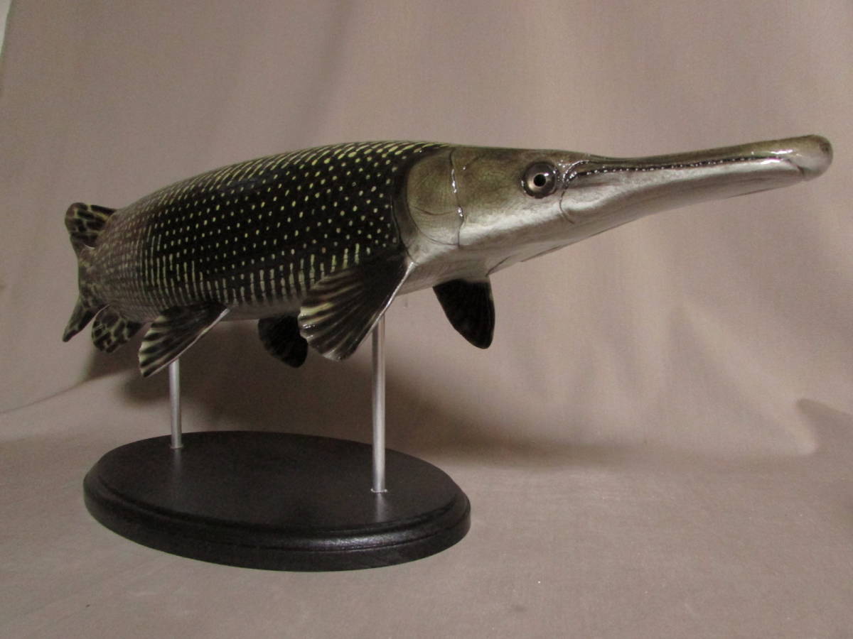 ○ハンドメイド 60cmアリゲーターガー 魚模型 古代魚 熱帯魚 ○ハンドメイド 60cmアリゲーターガー 魚模型 古代魚 熱帯魚