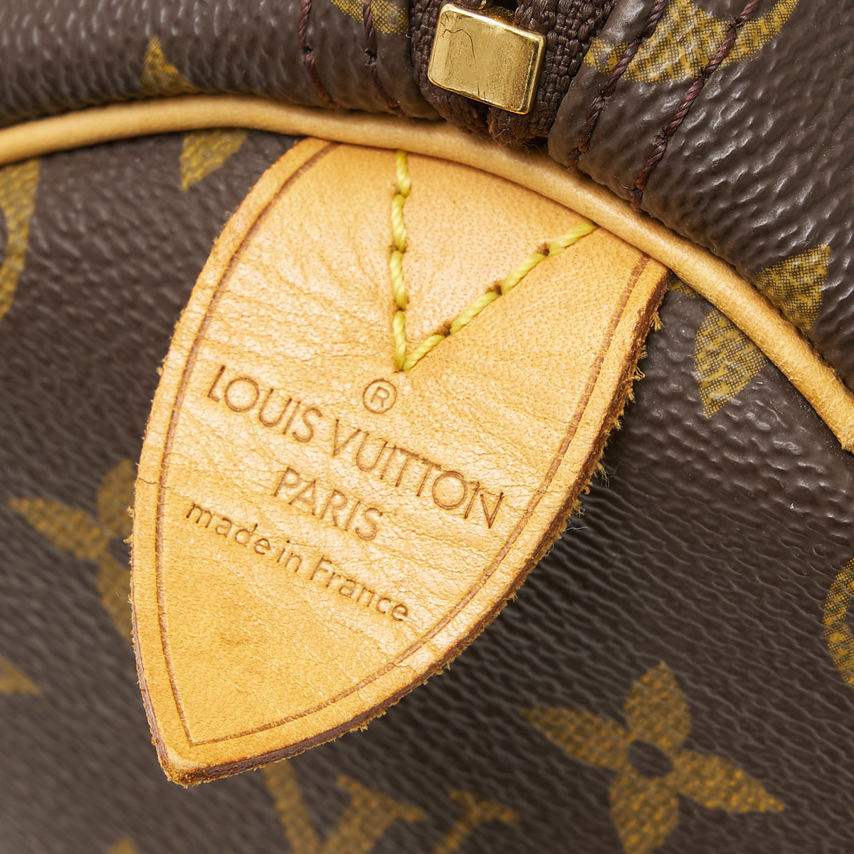 LOUIS VUITTON ルイヴィトン キーポル 50 M41426 ボストンバッグ 旅行鞄 モノグラム・キャンバス×レザー ブラウン×ゴールド_画像6