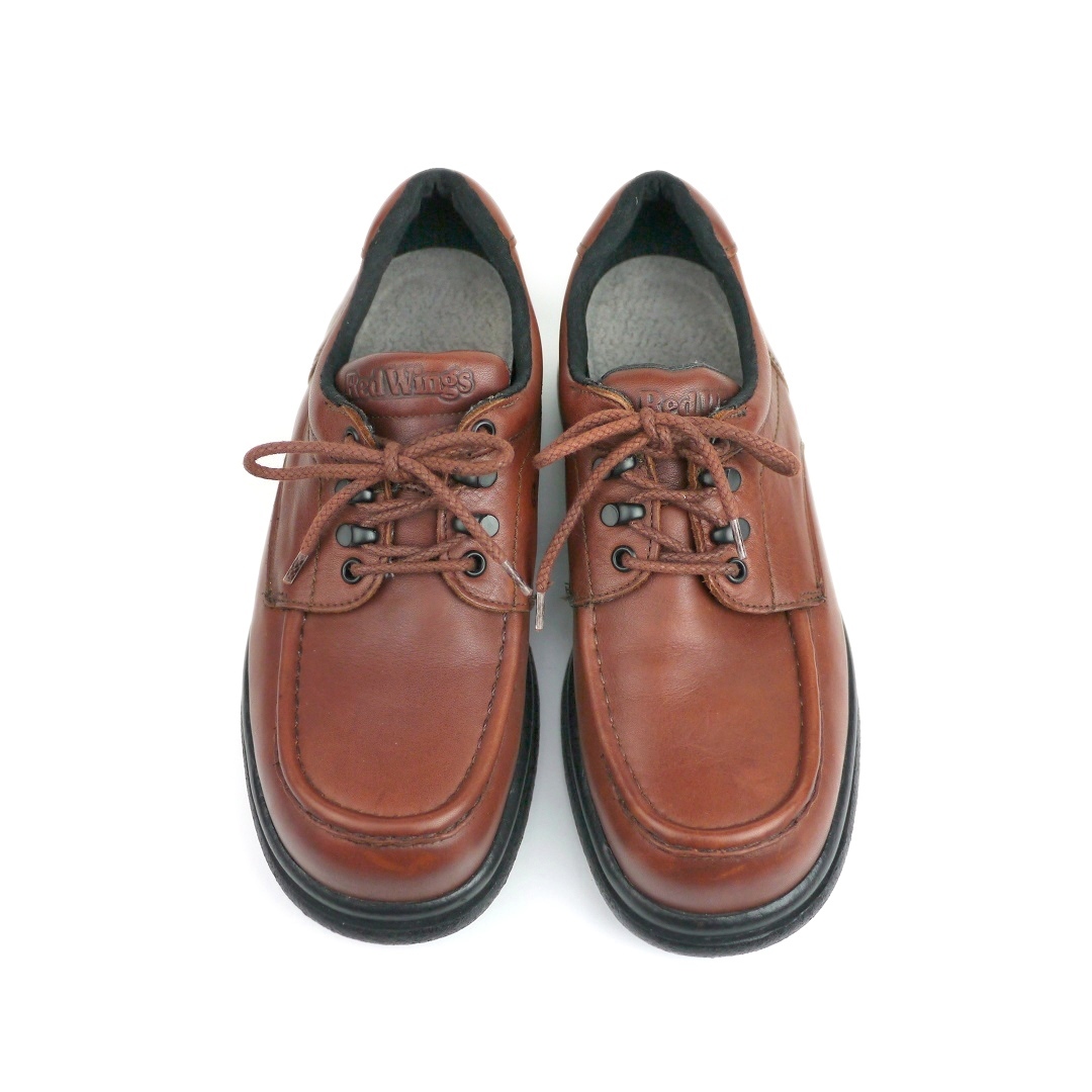 REDWING 6659 PT99 Vintage rare Red Wing steel tu oxford shoe low cut leather Work boots tea original leather 