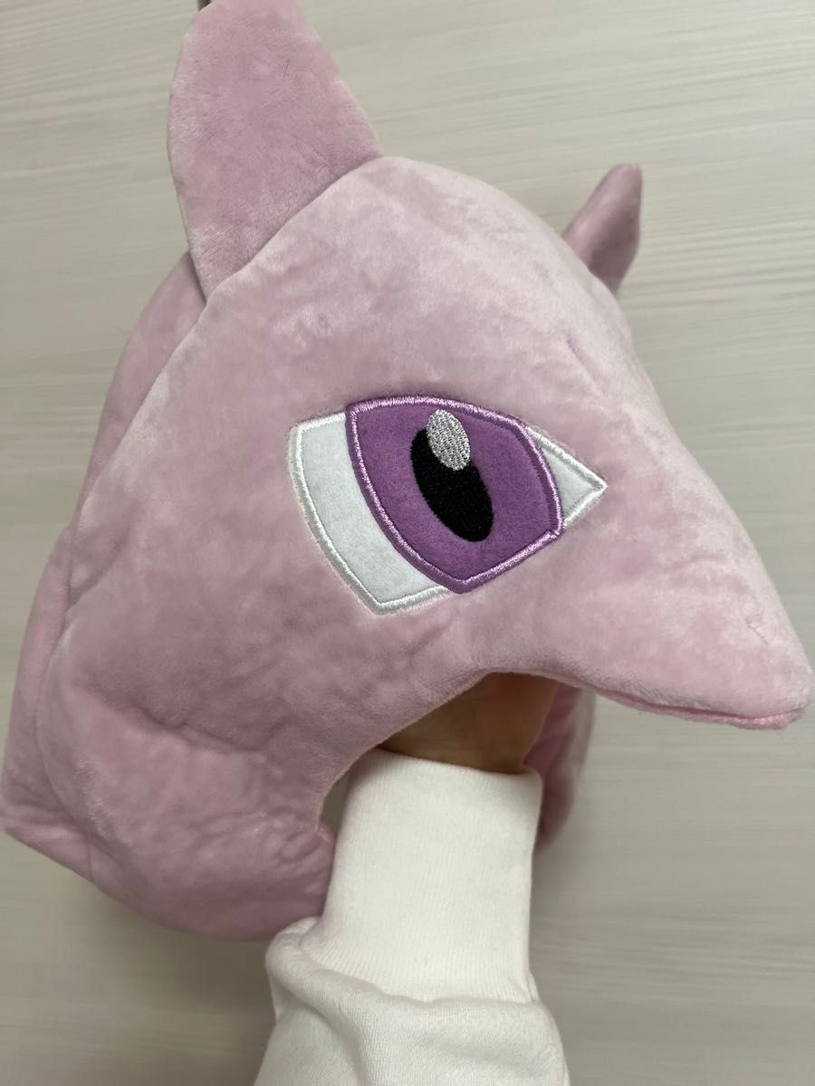 ポケモン　ミュウツー　着ぐるみキャップ　被り物　帽子　防寒　新品