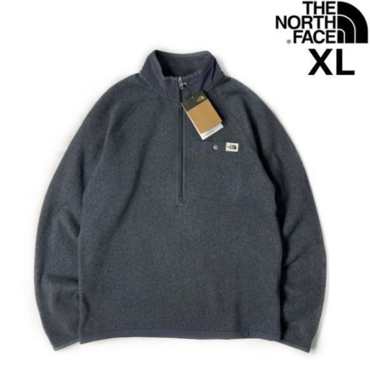 【新品タグ付き】ノースフェイス 海外限定 裏起毛フリース GORDON LYONS 1/4 ZIP プルオーバー 中厚手ニット 