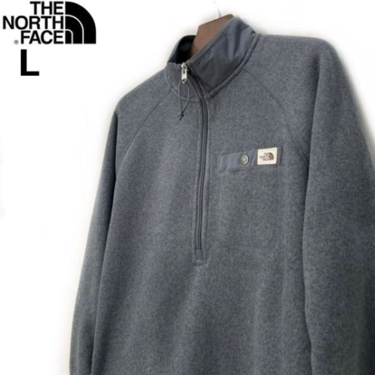 【新品タグ付き】ノースフェイス 海外限定 裏起毛フリース GORDON LYONS 1/4 ZIP プルオーバー 中厚手ニット 