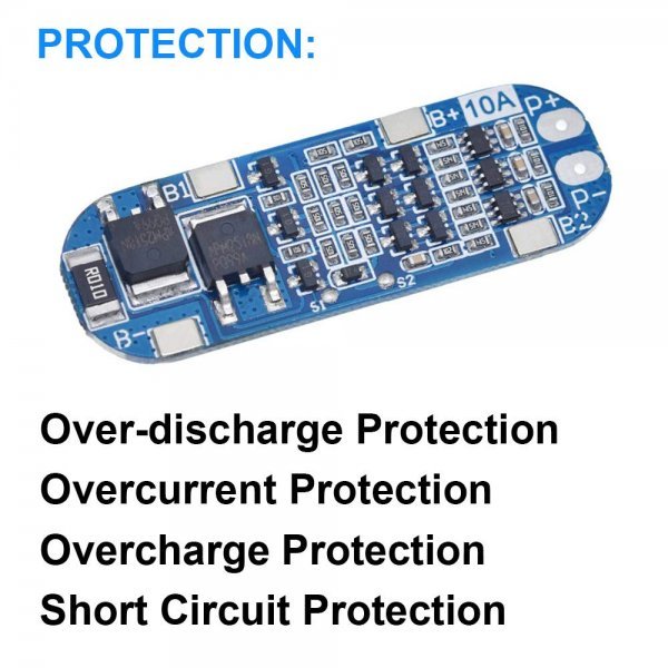 BMS 3S 12V1865010A lithium ion battery protection circuit basis board for charger blue 10.8V11.1V12.6V power supply battery immediate payment stock equipped 