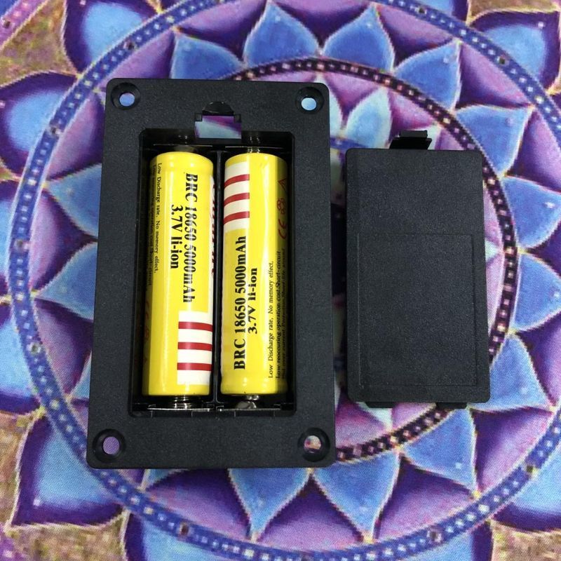 18650リチウムイオン 直列接続2本用 電池ケースホルダー型電池収納ボックス コンテナプラスチックアクセサリー 即納可能の画像6