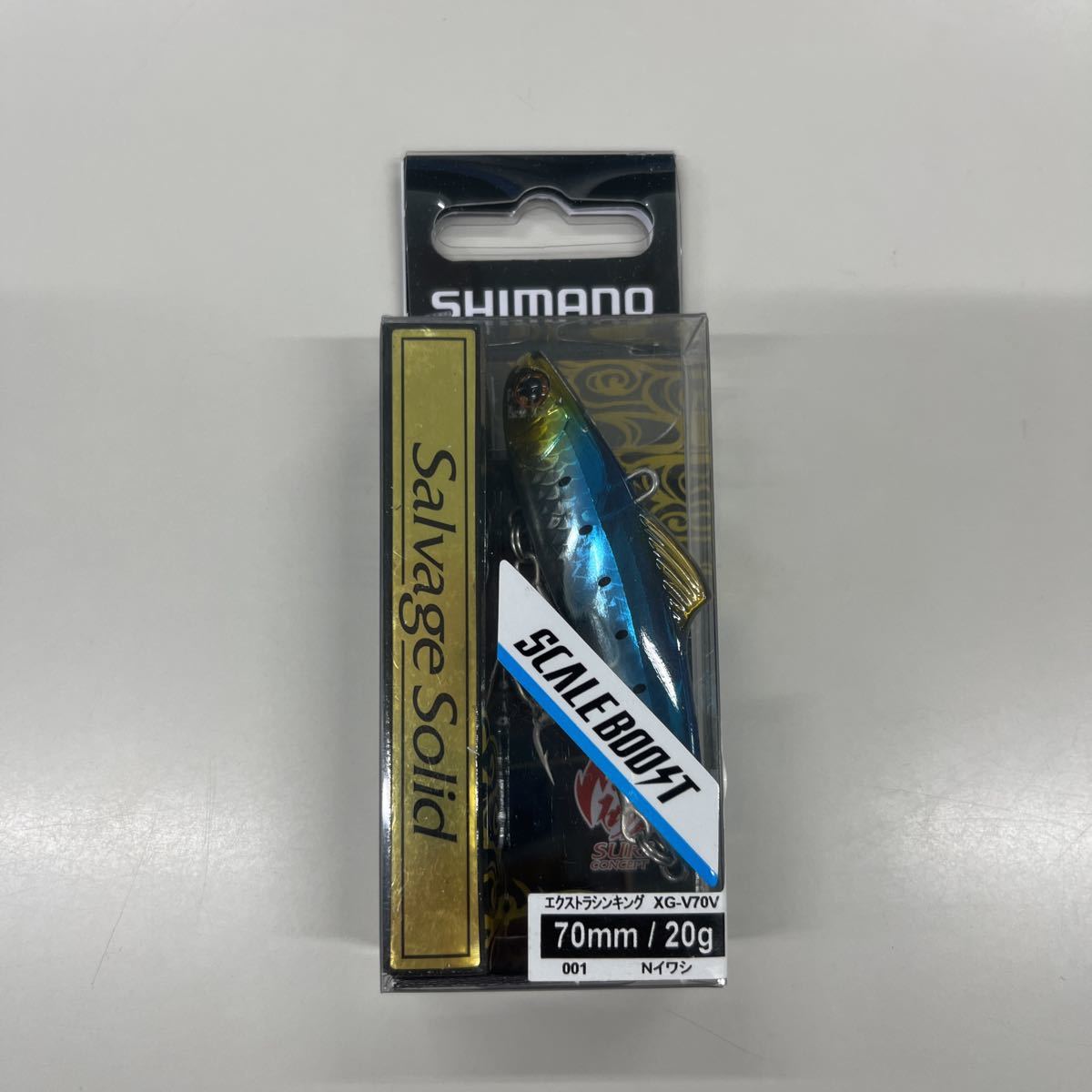 シマノ (SHIMANO) ルアー ソルトプラグ 熱砂 サルベージソリッド 70ES サーフエディション 001 Nイワシ 70mm/20g XG エクストラシンキング_画像1