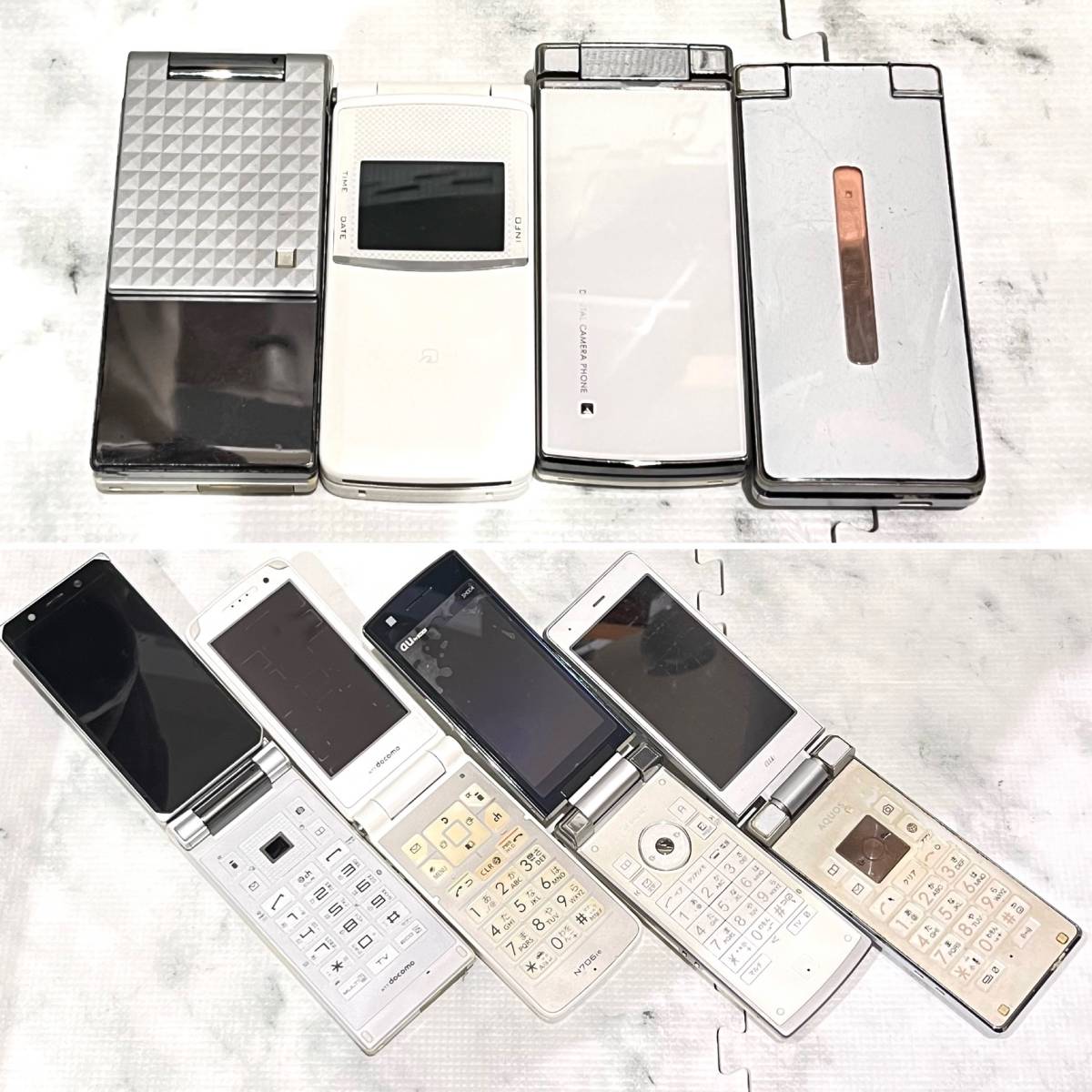 携帯電話 ガラケー 88点 ジャンク品 まとめ売り 携帯電話 ガラケー ジャンク品 まとめ売り 78点 au docomo SB D