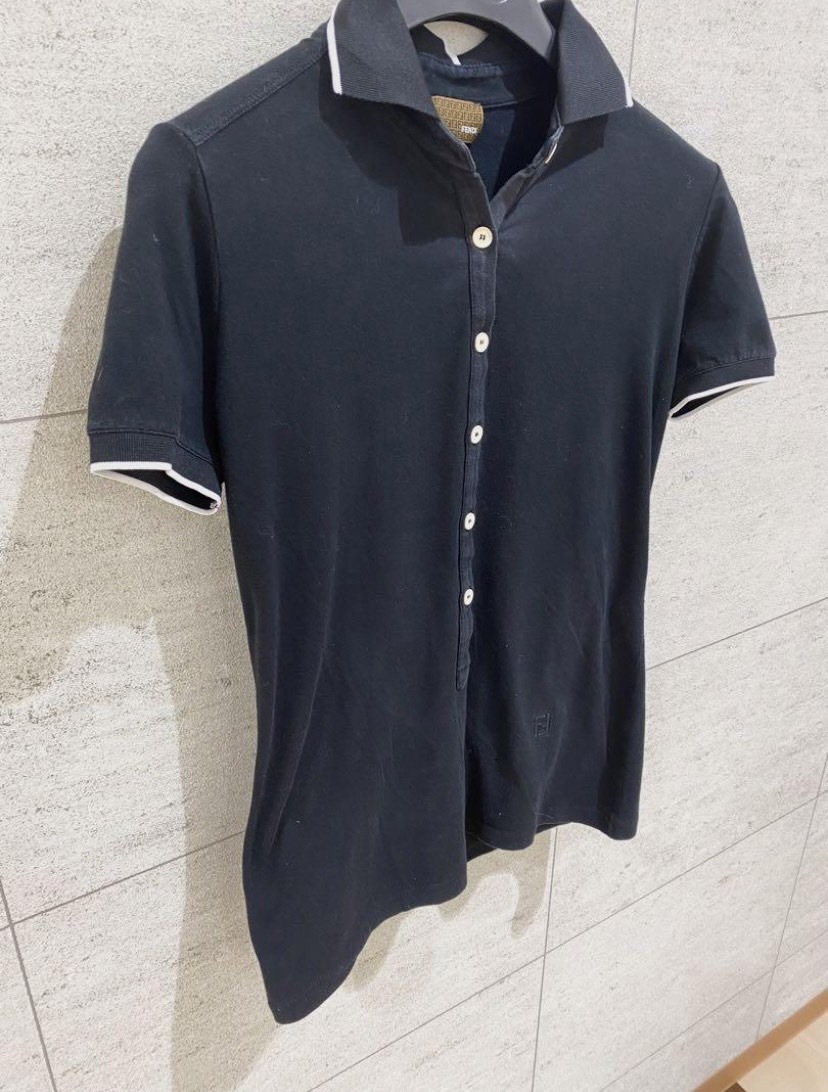 ★1円～ 売り切り フェンディ ポロシャツ ゴルフウェア XSサイズ FENDI アパレル Tシャツ の画像3