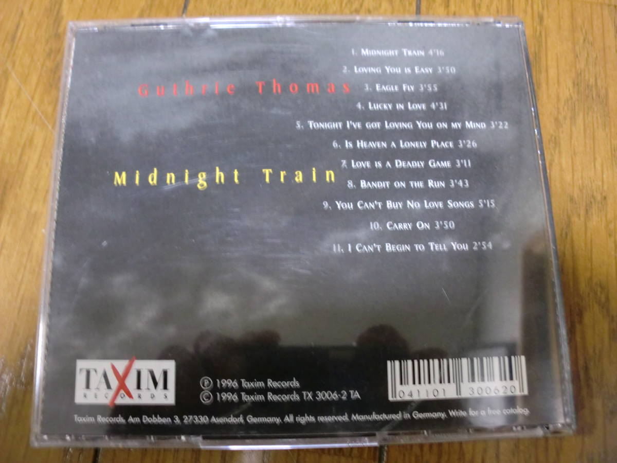 [CD]GUTHRIE THOMAS газ Lee * Thomas / MIDNIGHT TRAIN 1996 Taxim Records вилка SSW