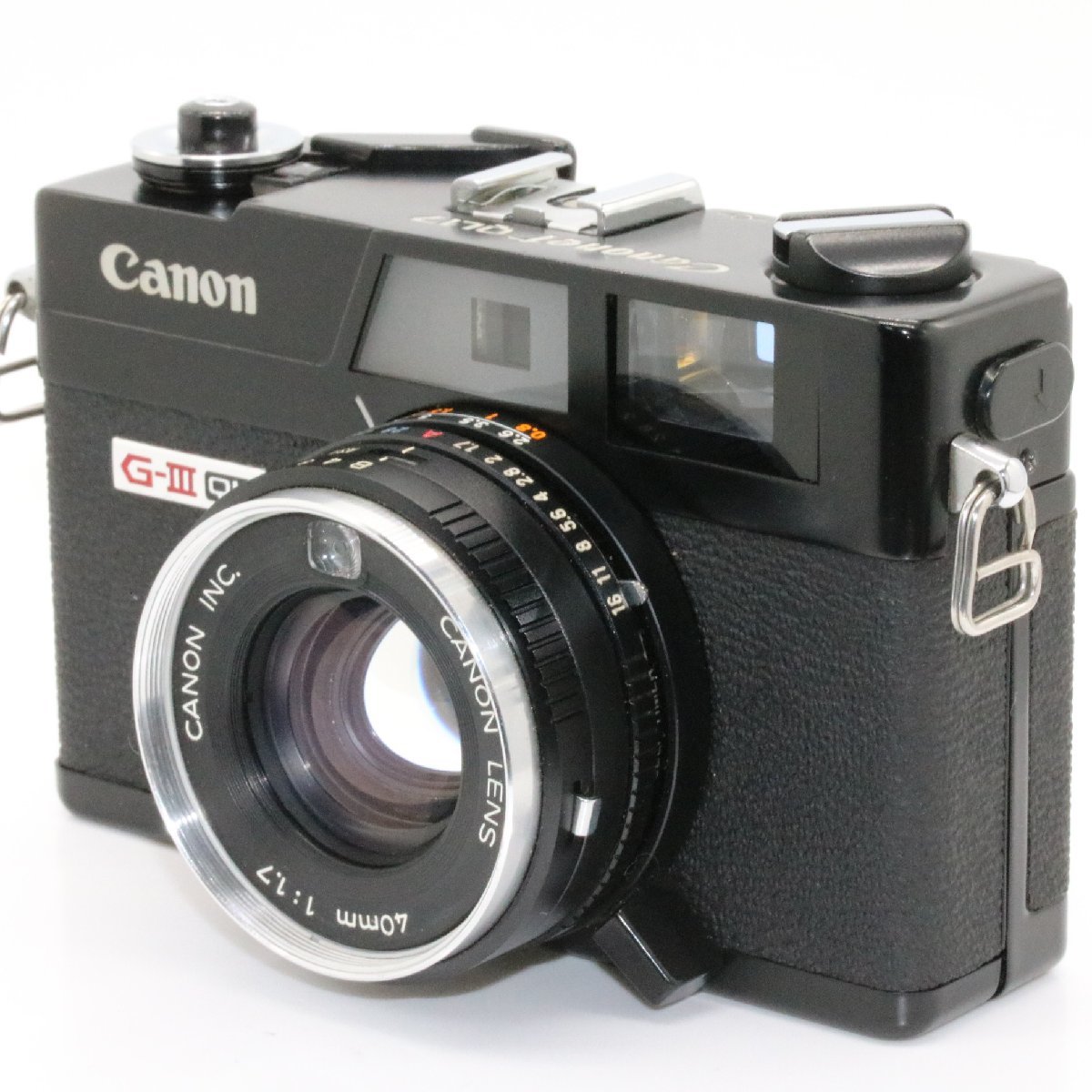 美品 レア CANON Canonet QL17 GIII G-III G3 ブラック 40mm f1.7