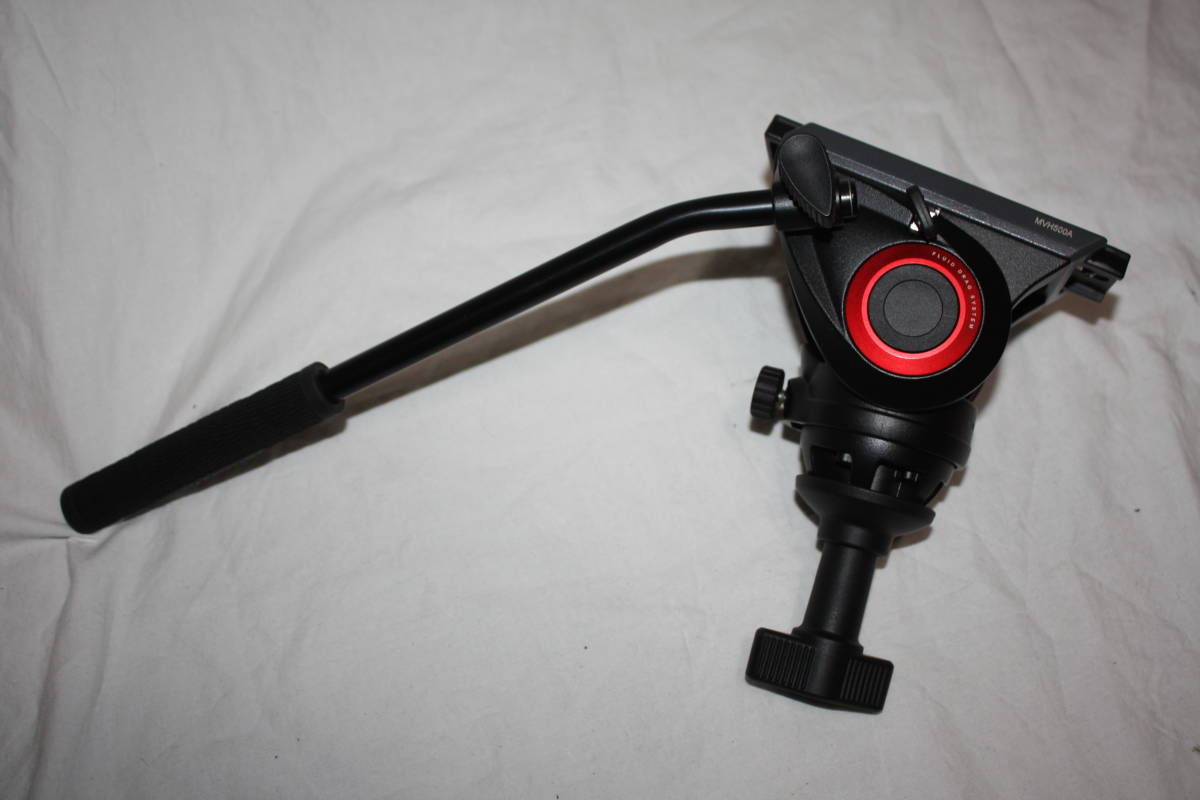 Manfrotto MVH500A 新品未使用 三脚ヘッド+パン棒+クランプ+ Manfrotto MVH500A 新品未使用 三脚ヘッド+パン棒+クランプ+