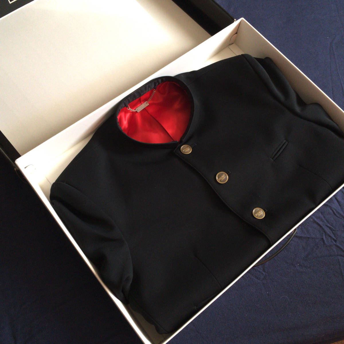 Yahoo!オークション - 当時物 変形学生服 短ラン 38cm 卒業式 Yahoo!オークション - 当時物 変形学生服 短ラン 38cm 卒業式
