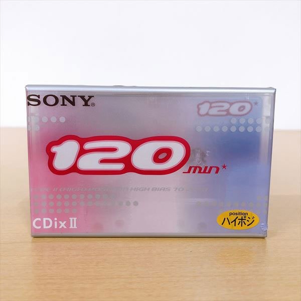 305*SONY カセットテープ CDixll C-120CDX2H ハイポジ 未使用長期保管品_画像1