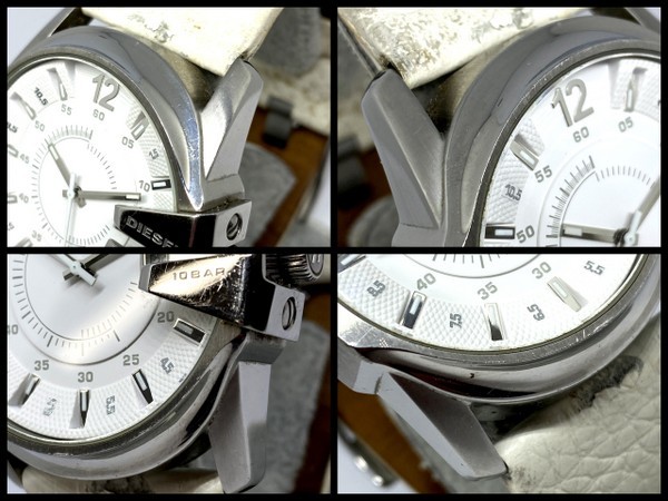 【即決/稼働品】 DIESEL ディーゼル メンズウォッチ DZ-1405 ONLY THE BRAVE ステンレス シルバー 腕時計 クオーツ デイト