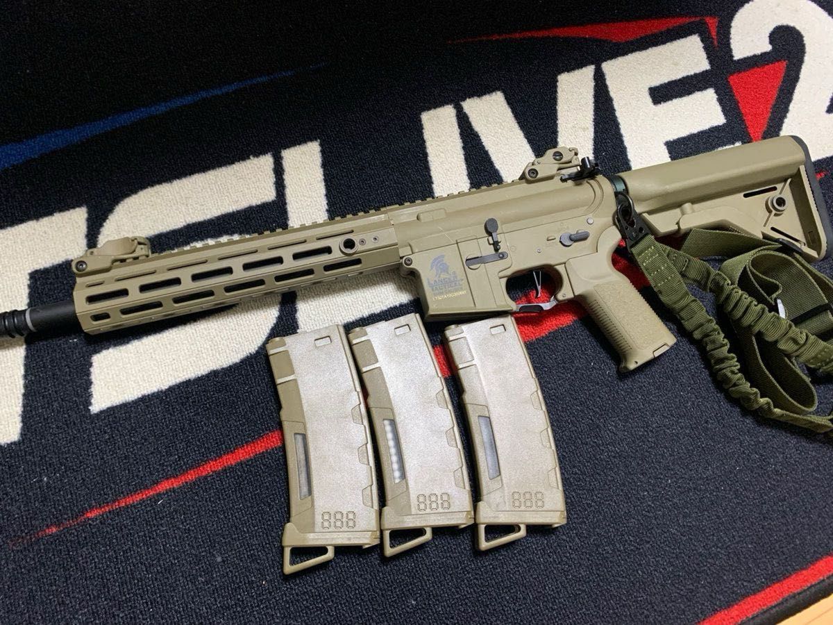 ランサータクティカル M-LOK 10"Airsoft M4 AEG Gen3 TAN 電子トリガー