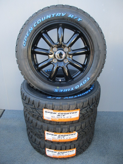 新品4本セット■トーヨーオープンカントリーR/T■165/65R15■アゲバンアゲトラエブリーハイゼットハスラータフトアトレーNバンキャリー等_画像1