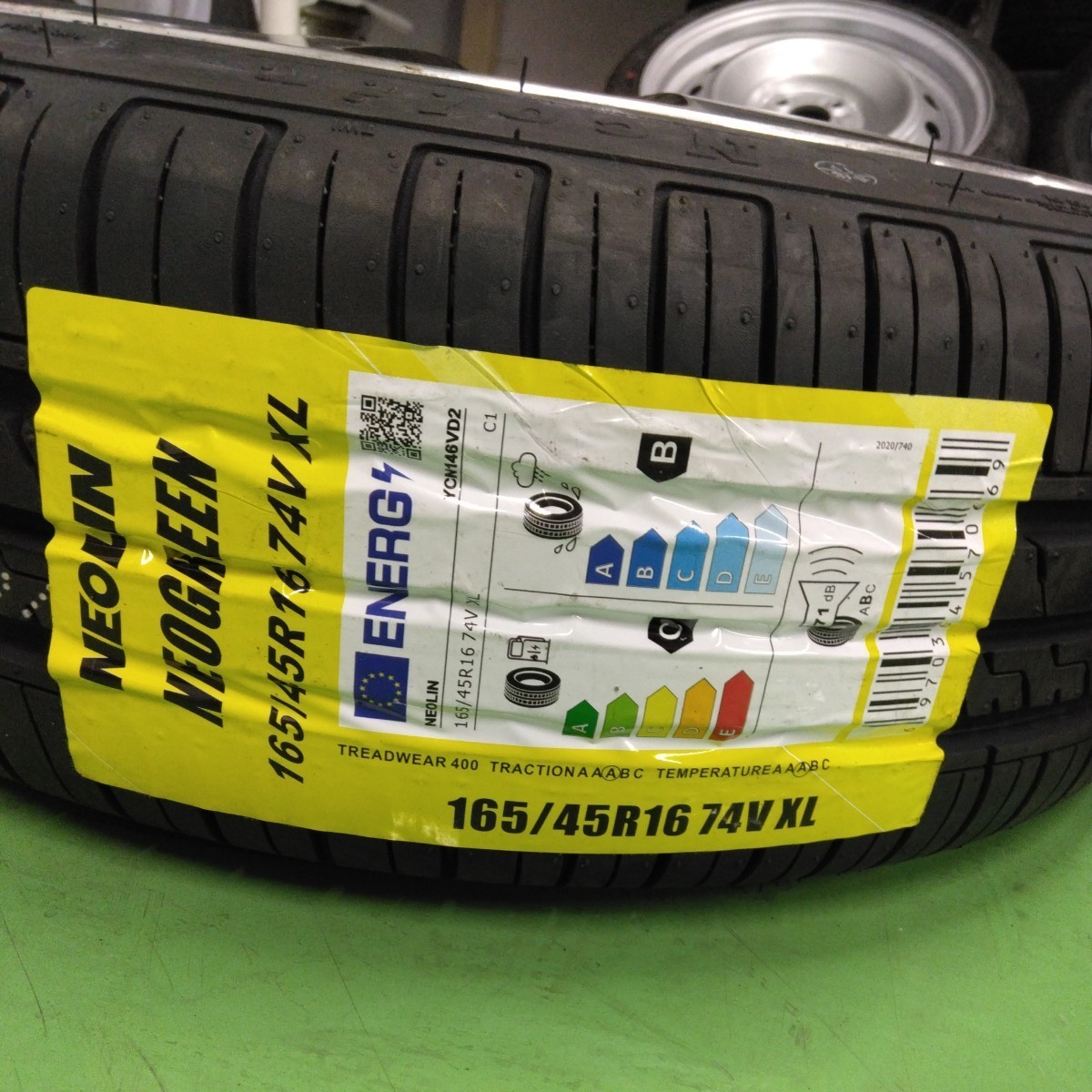 新品タイヤ165/45R16スズキスイフト純正アルミホイール6J オフセット45 PCD100 4穴軽自動車軽バン軽トラ等に_画像8