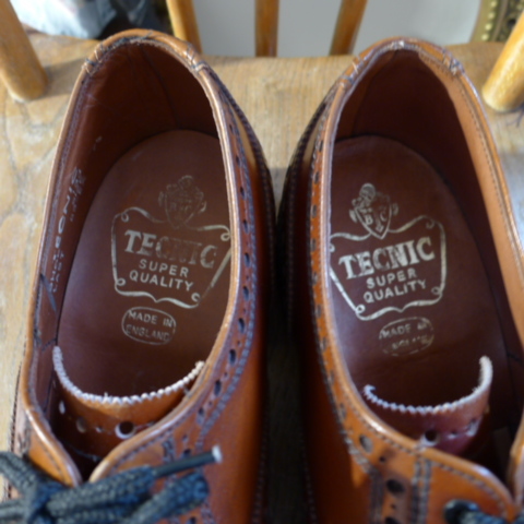 【英国製未使用品】Tecnic Shoes 内羽根フルブローグ UK7 1/2 EX _画像3