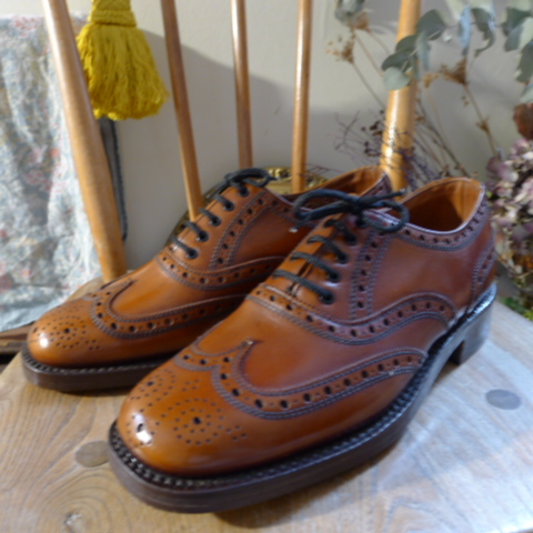 【英国製未使用品】Tecnic Shoes 内羽根フルブローグ UK7 1/2 EX _画像8