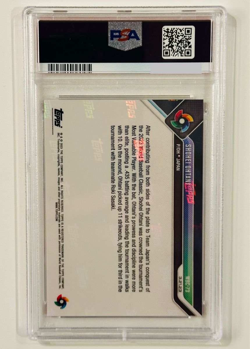 【送料込】 PSA10 鑑定済 Topps now MLB 大谷翔平 カード WBC MVP